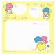 Ano 1998. Kit 3 Papéis de Carta Little Twin Stars Antigo (Vintage) Sanrio