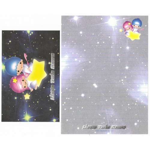 Ano 1999. Conjunto de Papel de Carta Little Twin Stars CGR Sanrio