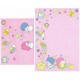 Conjunto de Papel de Carta Antigo Little Twin Stars Bolas de Sabao