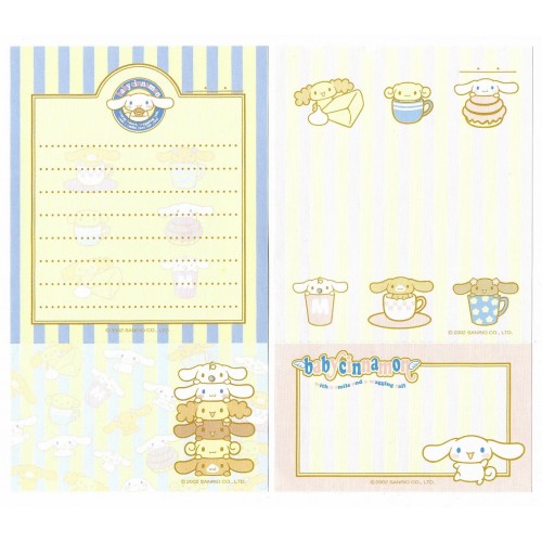 Ano 2002. Kit 2 Notas Baby Cinnamon BC Sanrio