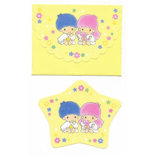 Ano 1994. Conjunto de Mini Papel de Carta Little Twin Stars CAM Sanrio