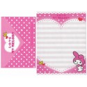 Ano 2010 Conjunto de Papel de Carta My Melody Love CRS Sanrio