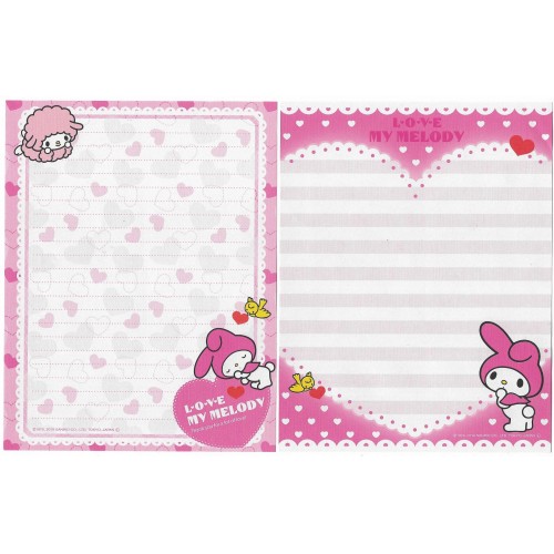 Ano 2010 Conjunto de Papel de Carta My Melody Love CRS Sanrio