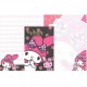 Ano 2011. Kit 2 Conjuntos de Papel de Carta My Melody Smile Sanrio