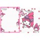 Ano 2011. Kit 2 Conjuntos de Papel de Carta My Melody Smile Sanrio