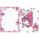 Ano 2011. Kit 2 Conjuntos de Papel de Carta My Melody Smile Sanrio