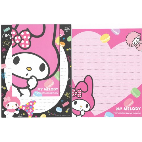 Ano 2009. Kit 2 Conjuntos de Papel de Carta My Melody Sweet Sanrio