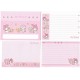 Ano 2008. Conjunto de Papel de Carta My Melody Trio Sanrio