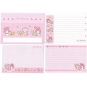 Ano 2008. Conjunto de Papel de Carta My Melody Trio Sanrio