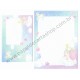 Ano 2015. Conjunto de Papel de Carta Little Twin Stars In the Heaven CAZ Sanrio