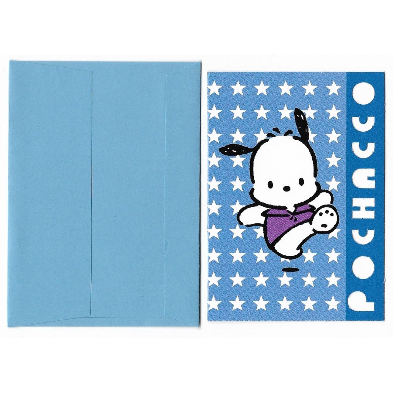 Ano 2000. Mini-Cartão Pochacco Blue Star Vintage Sanrio