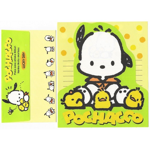 Ano 1993. Conjunto de Papel de Carta Pochacco Antigo (Vintage) Sanrio