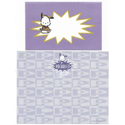 Ano 1996 Conjunto de Papel de Carta Pochacco CVI Antigo Vintage Sanrio