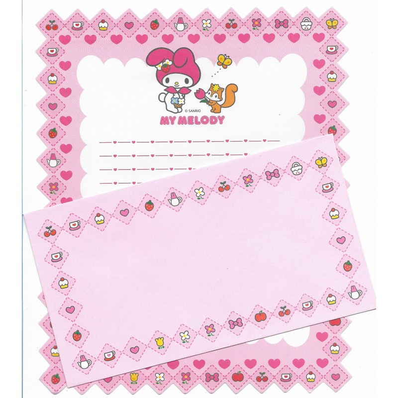 Conjunto de Papel de Carta Antigo My Melody CRS Grafons Paper