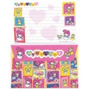 Ano 2002. Conjunto de Papel de Carta P My Melody Happy Sanrio