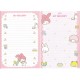 Ano 2006. Kit 4 Papéis de Carta My Melody Dupla Sanrio
