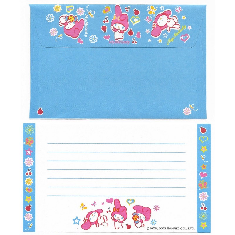 Ano 2003. Conjunto de Papel de Carta P My Melody CAZ Sanrio