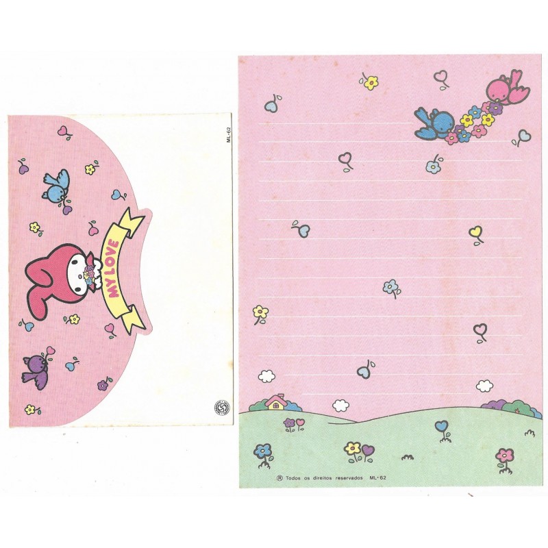 Conjunto de Papel de Carta My Melody My Love Sacramento