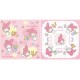 Ano 2006. Kit 4 Papéis de Carta My Melody Flowers Sanrio