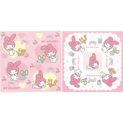 Ano 2006. Kit 4 Papéis de Carta My Melody Flowers Sanrio