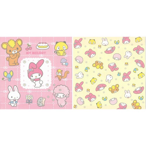 Ano 2006. Kit 4 Papéis de Carta My Melody Flowers Sanrio