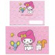 Ano 2000. Conjunto de Papel de Carta My Melody Pink Antigo (Vintage) Sanrio