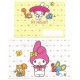 Ano 2000. Conjunto de Papel de Carta My Melody Yellow Antigo (Vintage) Sanrio