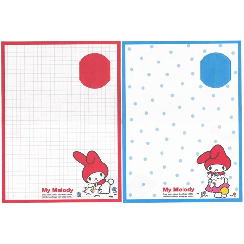 Ano 2006. Conjunto de Papel de Carta My Melody Red Hood Sanrio