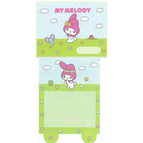 Ano 1999. Conjunto de Papel de Carta My Melody CVD Antigo Sanrio