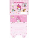 Ano 1999. Conjunto de Papel de Carta My Melody CRS Antigo Sanrio