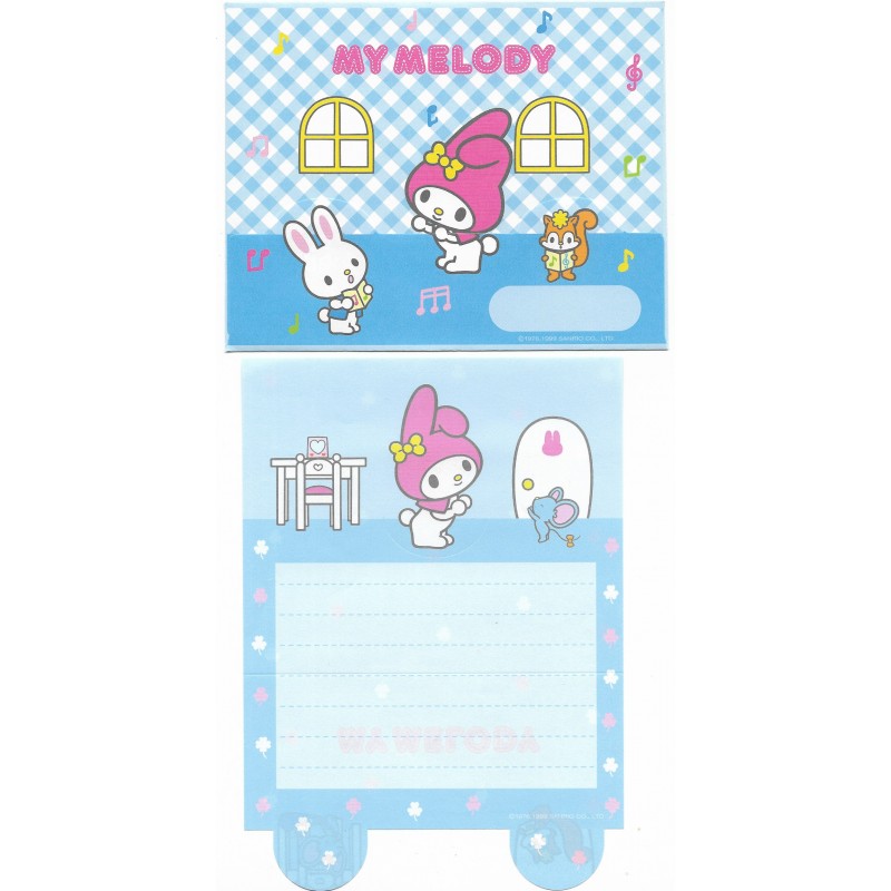 Ano 1999. Conjunto de Papel de Carta My Melody CAZ Antigo Sanrio