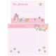 Ano 2003. Conjunto de Papel de Carta My Melody CRS Sanrio