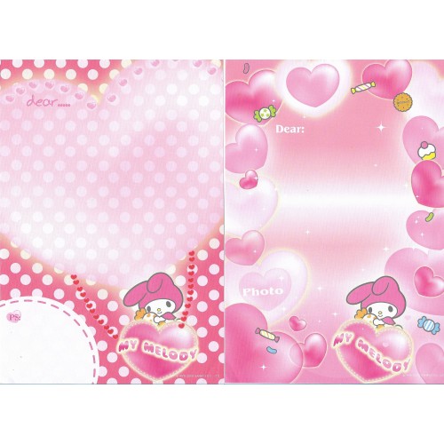 Ano 2005. Lote 16 Papeis de Carta My Melody Sanrio