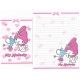 Ano 2004. Kit 8 Conjuntos de Papel de Carta My Melody Sanrio