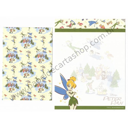 Kit 2 Conjuntos de Papel de Carta Disney Peter Pan