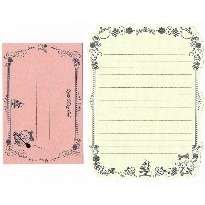 Conjunto de Papel de Carta Importado Little Fairy Tale Alice