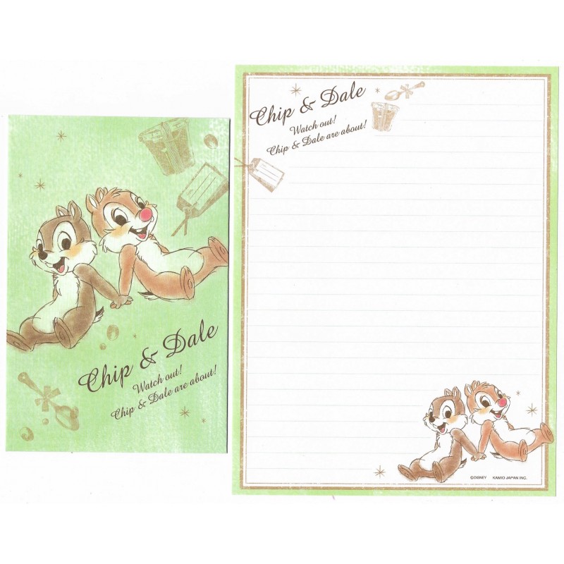 Conjunto de Papel de Carta Disney Chip'n Dale Watch Out CVD