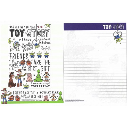 Kit 2 Conjuntos de Papel de Carta Disney/Pixar Toy Story At Play