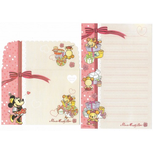 Conjunto de Papel de Carta Disney Minnie & Cuddly Bear
