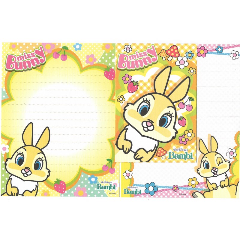 Conjunto de Papel de Carta Disney Miss Bunny (CAM)