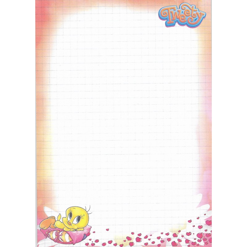 Papel de Carta Avulso Tweety Warner S04