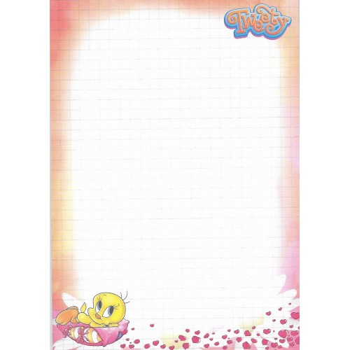 Papel de Carta Tweety Warner S04