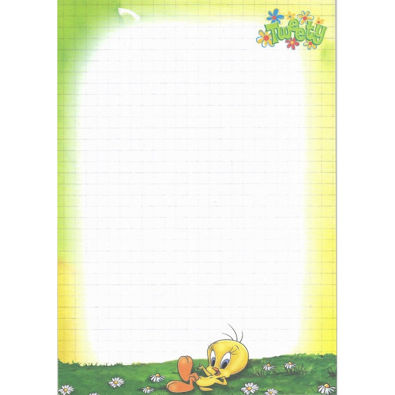 Papel de Carta Avulso Tweety Warner S04 CVD