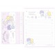Ano 2005. Conjunto de Papel de Carta Little Twin Stars Melody Sanrio
