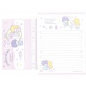 Ano 2005. Conjunto de Papel de Carta Little Twin Stars Melody Sanrio