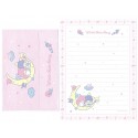 Ano 2004. Conjunto de Papel de Carta Little Twin Stars Moon2 Sanrio