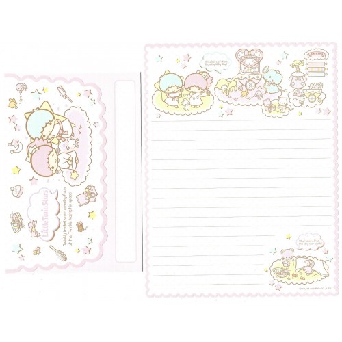 Ano 2012 Conjunto de Papel de Carta Little Twin Stars Market RS Sanrio