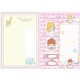 Ano 2006. Lote 16 Papéis de Carta Little Twin Stars Animals Sanrio