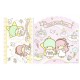 Ano 2008. Conjunto de Papel de Carta Little Twin Stars Cat Sanrio