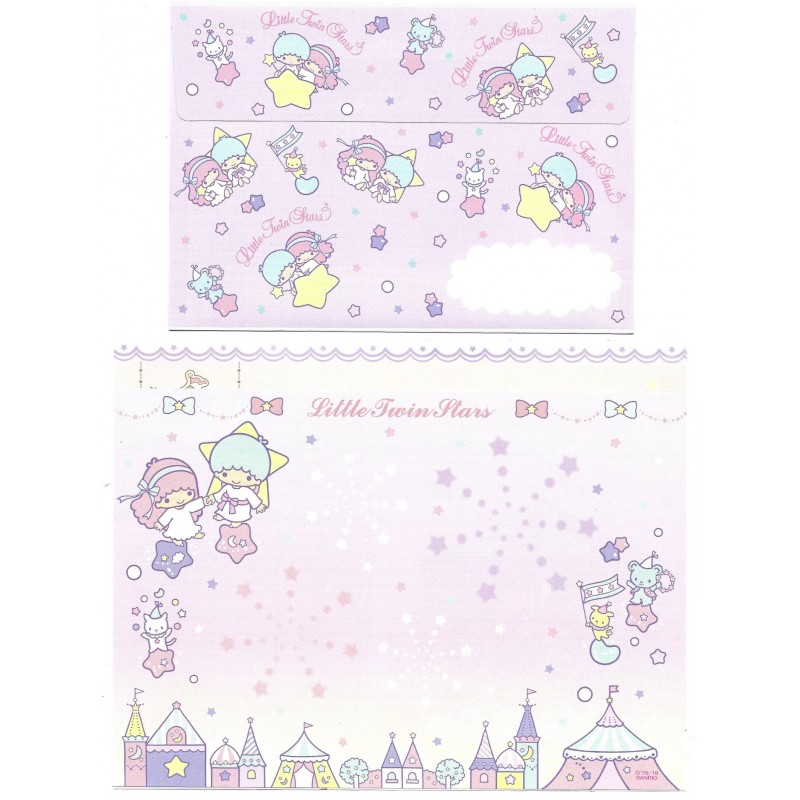 Ano 2016. Conjunto de Papel de Carta Little Twin Stars EPark Sanrio